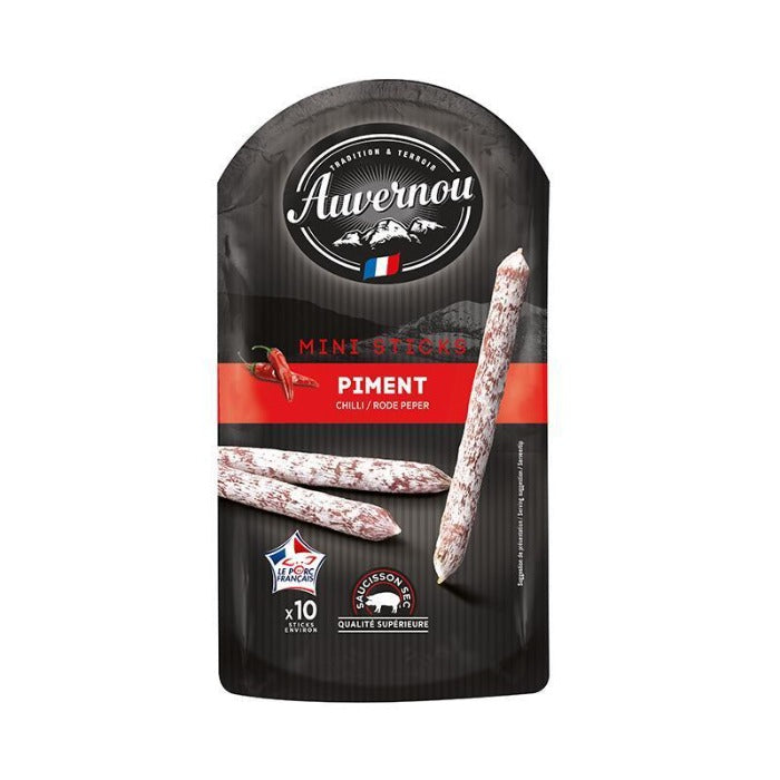 Auvernou Saucisson Sticks Pimento 100g