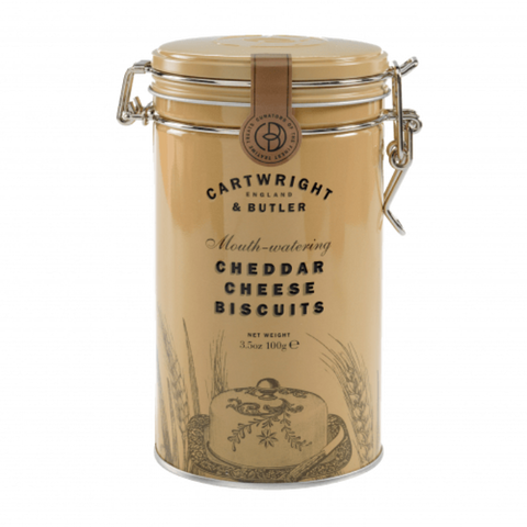 CARTWRIGHT & BUTLER Cheddar Cheese Biscuits in Tin 100g