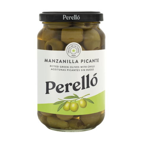 PERELLO Manzanilla Spicy Pitted Olives 160g