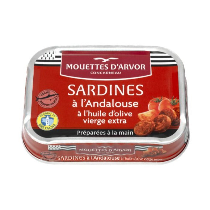 Mouettes d'Arvor Sardines with Chorizo and Pimento 115g