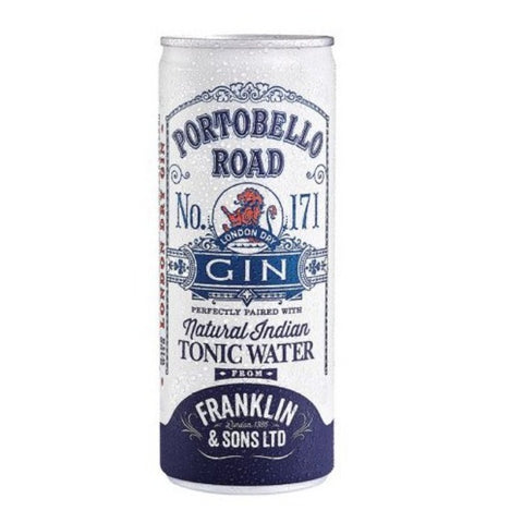 FRANKLIN & SONS Portobello Road Gin & Natural Indian Tonic Water 250ml