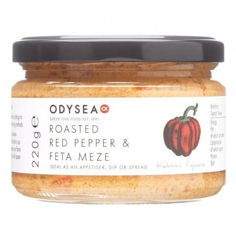 ODYSEA Red Pepper & Feta Meze 220g