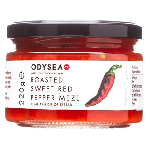 ODYSEA Roasted Sweet Red Pepper Meze 220g
