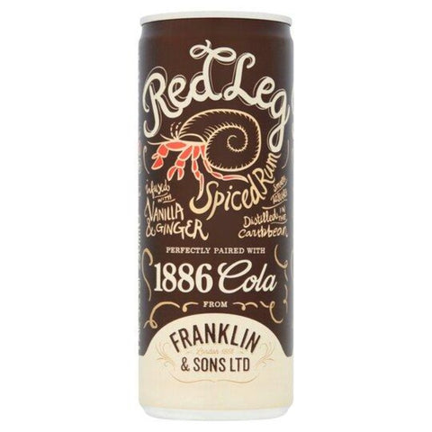 FRANKLIN & SONS Red Leg Spiced Rum & 1886 Cola 5% 250ml