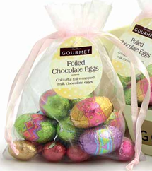 ORGANZA BAGS OF FOILED EGGS  8 x 100g