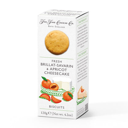 The Fine Cheese Co. Fresh Brillat-Savarin & Apricot Cheesecake Biscuits