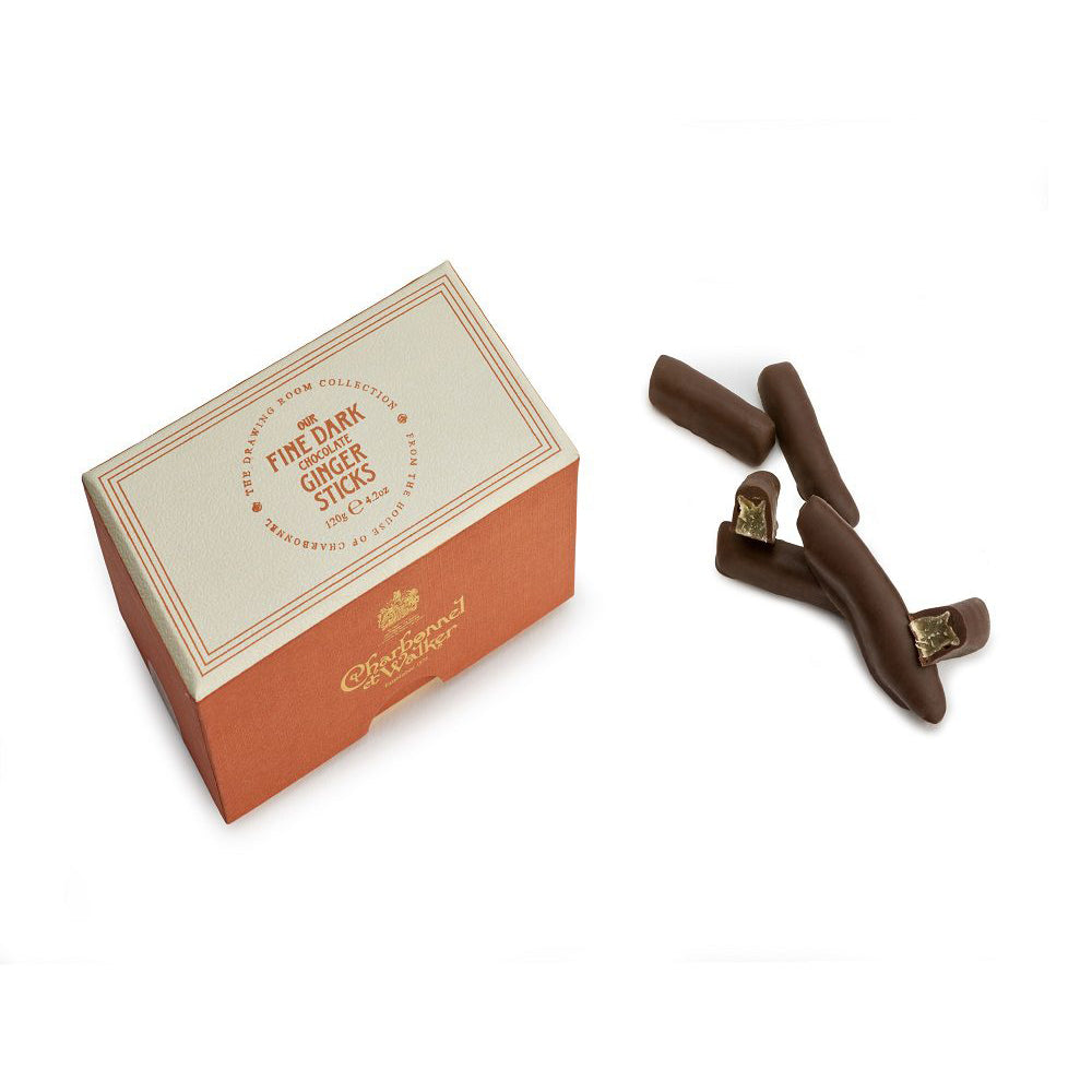 CHARBONNEL ET WALKER Fine Dark Chocolate Ginger Sticks 120g