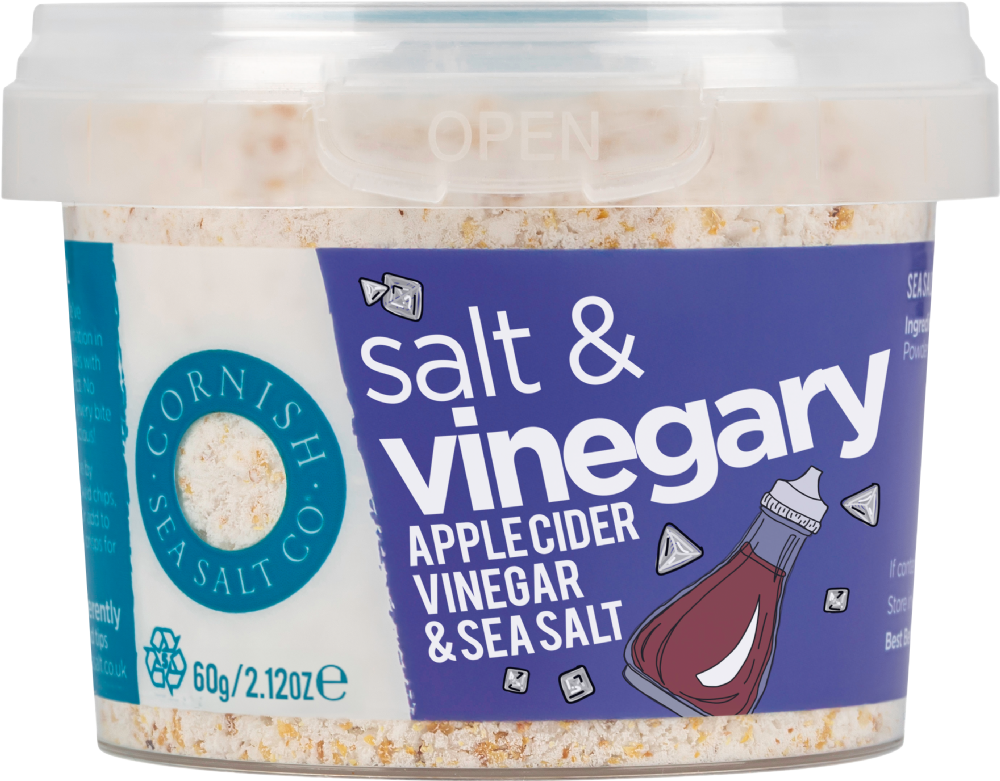 Cornish Sea Salt Co. Salt & Vinegary - Apple Cider Vinegar & Sea Salt 60g