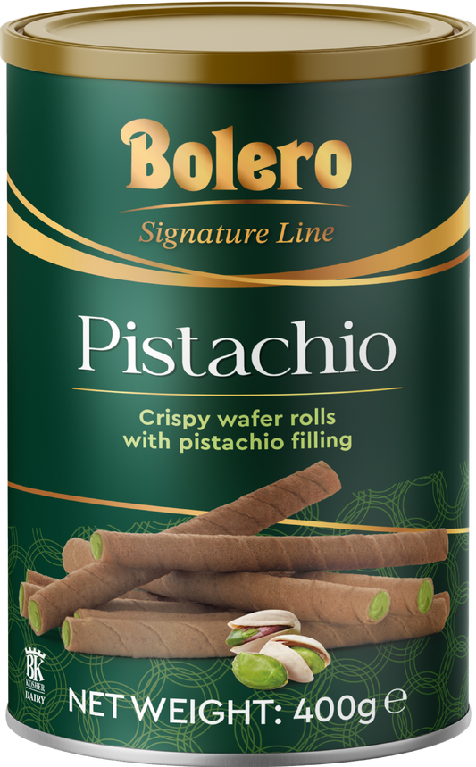 Bolero Crispy Wafer Rolls with Pistachio Filling 400g