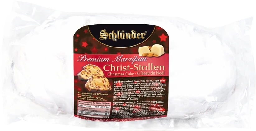 Schlunder Premium Marzipan Christ-Stollen 500g