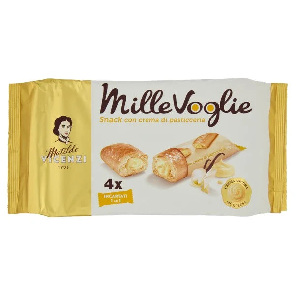 Matilde Vicenzi Millefoglie Minisnack Crema Pasticcera 125g
