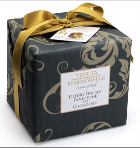 TENUTA MARMORELLE Hand Wrapped Luxury Italian Panettone with Chocolate 500g