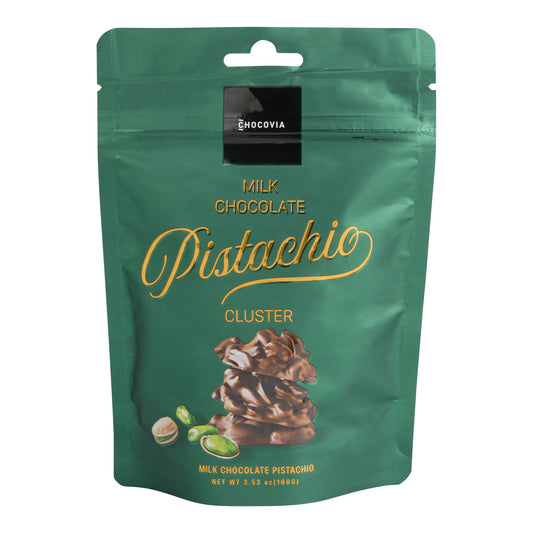Chocovia Milk Chocolate Pistachio Clusters 100g