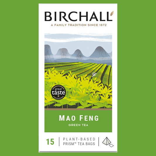 Birchall Mao Feng Green Tea 15 Prism Tea Bags