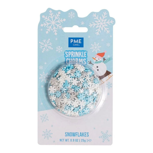 PME Cake Sprinkle Charms – Snowflakes 25g