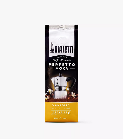 Bialetti Perfetto Moka Vanilla Ground Coffee 250g