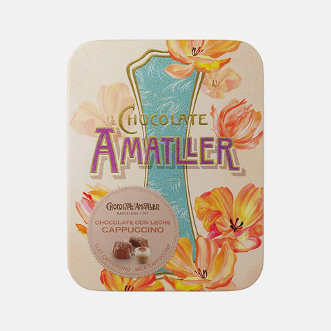 Amatller Flors Chocolate Cappuccino Tin 72g