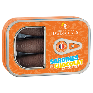 Chevaliers D'Argouges Dark Chocolate Sardines 80g