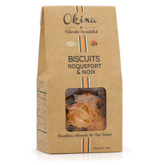 OKINA PDO Roquefort Blue Cheese & Walnuts 80g Box