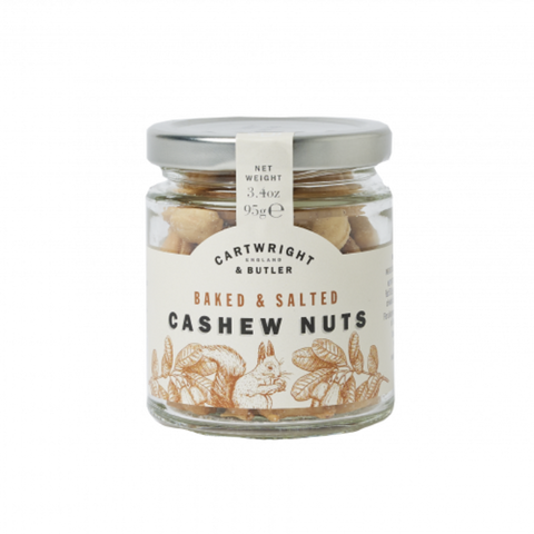 CARTWRIGHT & BUTLER Baked & Salted Cashew Nuts In Jar 95g
