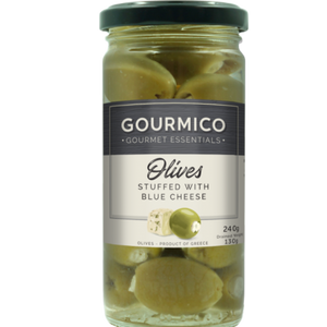 GOURMICO Green Olives stuffed with Blue Cheese 240g