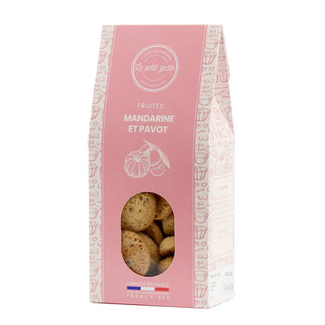 Le Petit Zeste Mandarin & Poppy Seed Biscuits 110g
