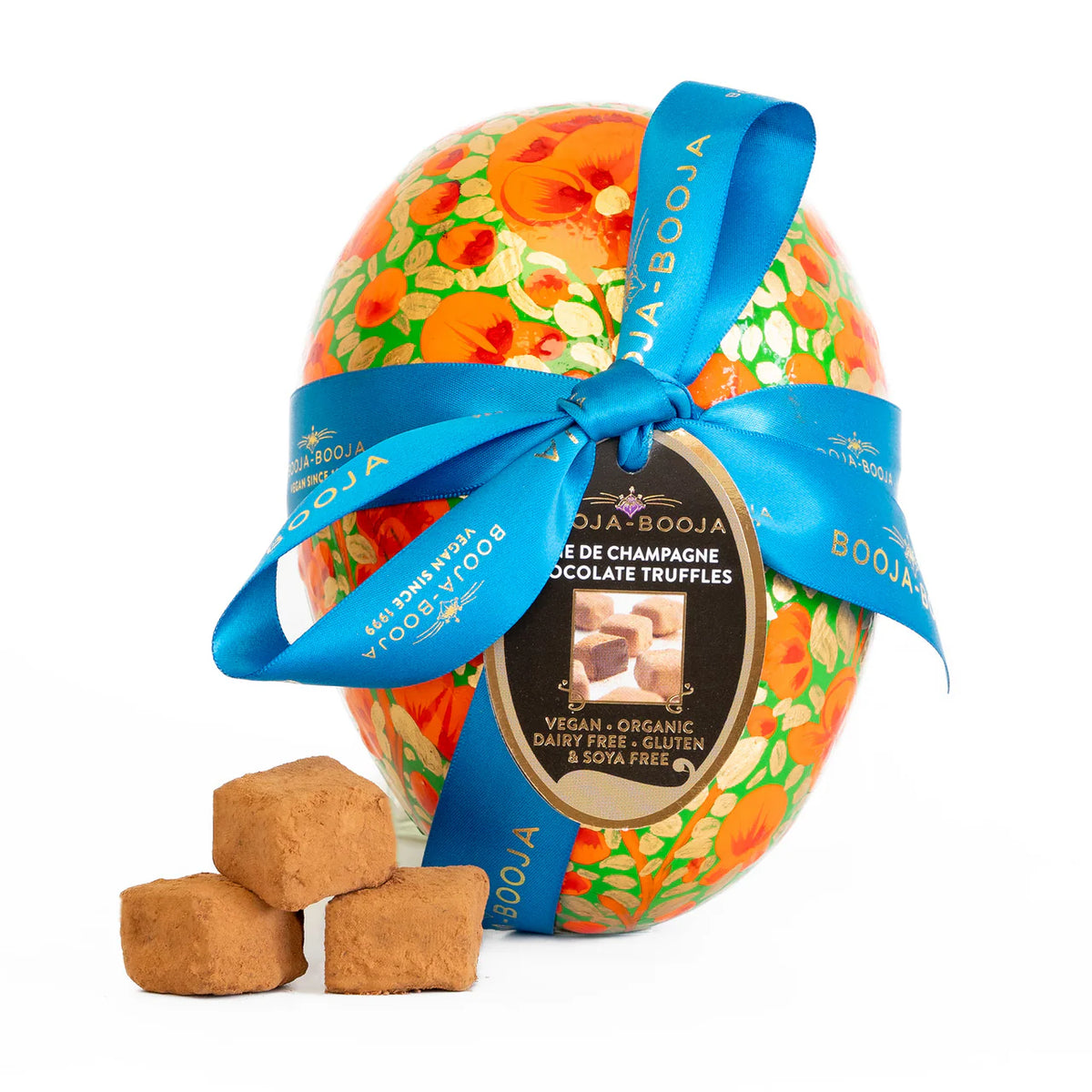 BOOJA-BOOJA Vegan Fine De Champagne Chocolate Truffles Large Gift Egg