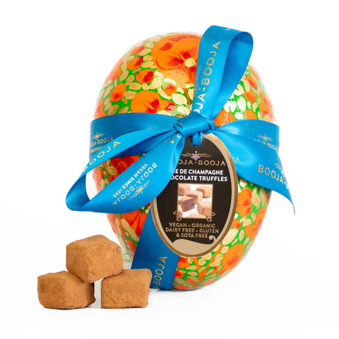 BOOJA-BOOJA Vegan Fine De Champagne Chocolate Truffles Large Gift Egg