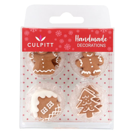 Culpitt Handmade Cake Decorations – Gingerbread Village 12pc