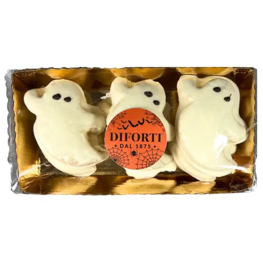 Ghosts coated in White Choc