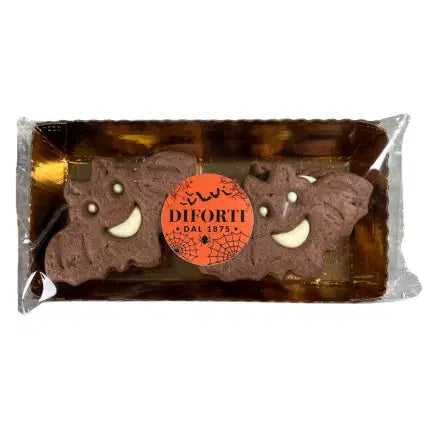 White filled Chocolate Bat Biscuit