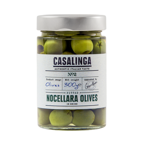 CASALINGA Pitted Nocellara of Castelvetrano Olives in Brine 300g