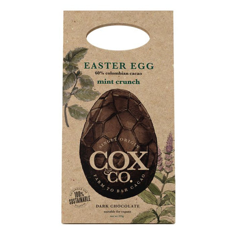 COX & CO. 60% Mint Crunch Dark Chocolate Egg 115g