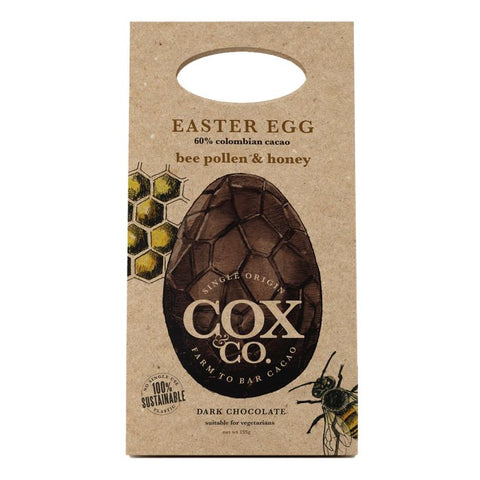 COX & CO. 60% Bee Pollen & Honey Dark Chocolate Egg 155g