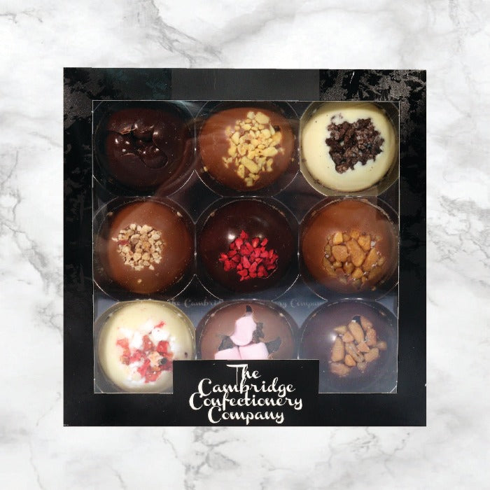 The Cambridge Confectionery Company Luxury Solid Chocolate Domes Gift Box 9pc 160g
