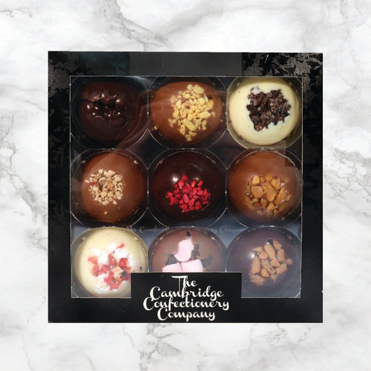 The Cambridge Chocolate Co. Luxury Solid Chocolate Domes Gift Box 9pc 160g