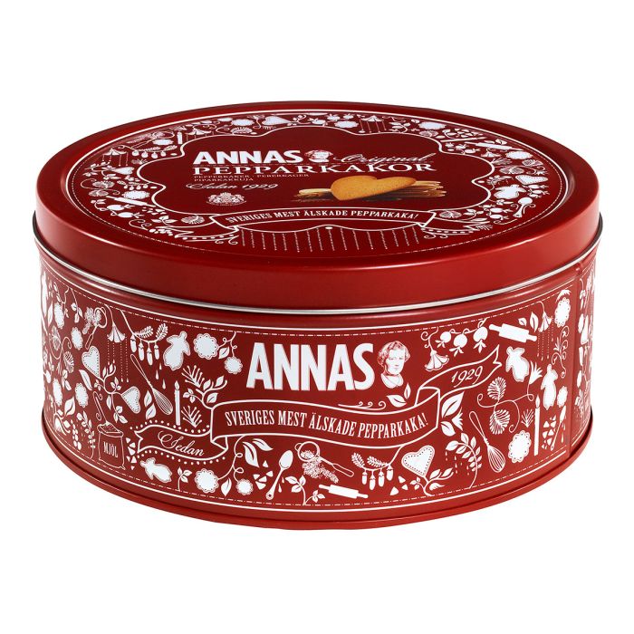 Anna's Seasonal Tin Ginger Thins Hearts