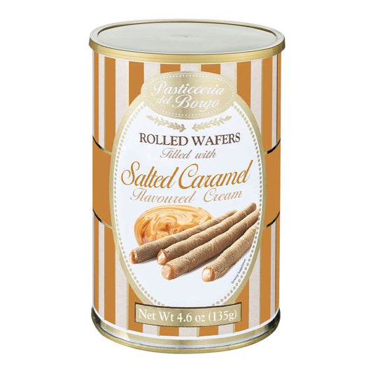 Borgo de’ Medici Salted Caramel Rolled Wafers 135g