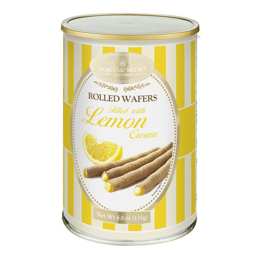 Borgo de’ Medici Lemon Rolled Wafers 135g