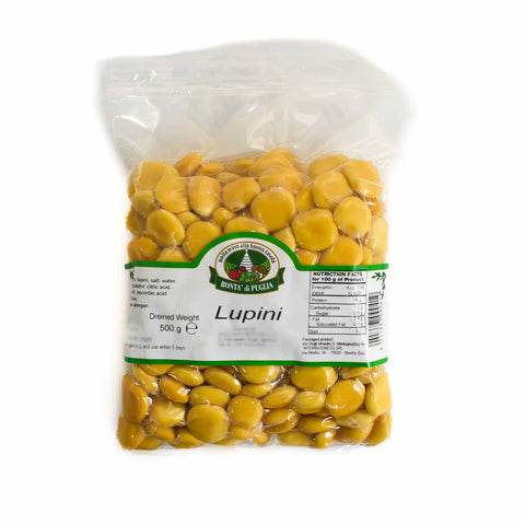 Cured Lupini Beans in vacuum pack 500g