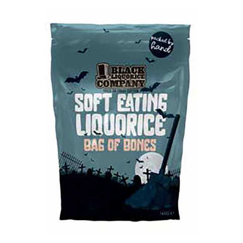 BLACK LIQUORICE COMPANY Liquorice Bag of Bones 165g