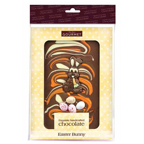 BON BON'S GOURMET Easter Bunny Chocolate Slab 200g