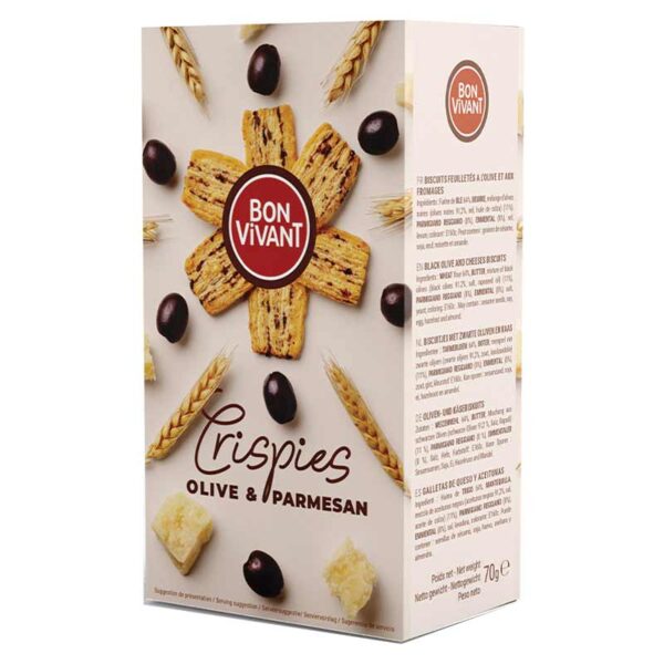 Bon Vivant Crispies Olive & Parmesan 90g