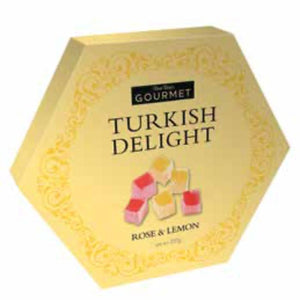 BON BON'S Gourmet Rose & Lemon Turkish Delight 227g