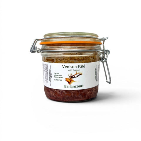 BALLANCOURT Venison Pâté With Cognac Clip Top Jar 280g