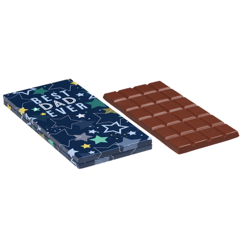 ‘Best Dad Ever’ Chocolate Bar in Gift Tin 12x 80g