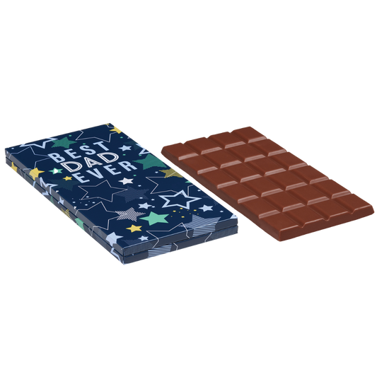 ‘Best Dad Ever’ Chocolate Bar in Gift Tin 12x 80g