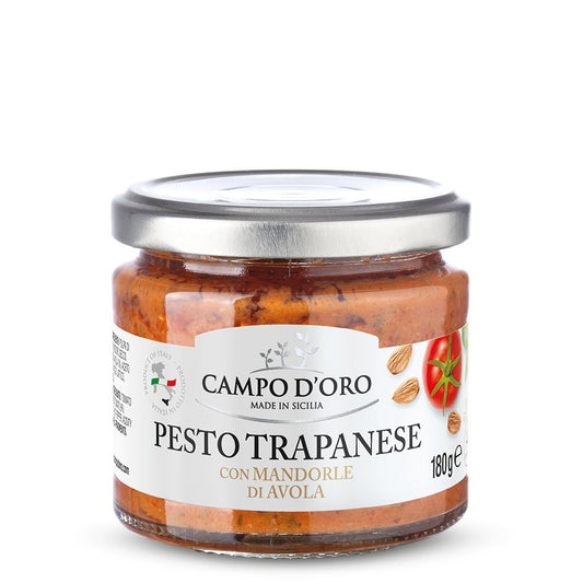 Campo d'Oro Pesto Trapanese with Avola almonds 180g glass jar