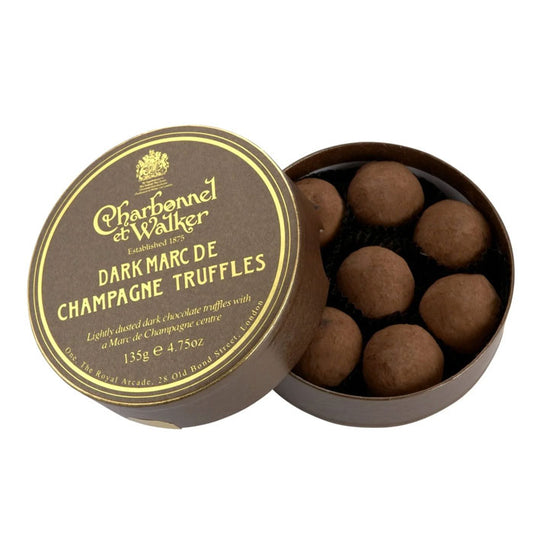 CHARBONNEL ET WALKER Dark Marc de Champagne Truffles 135g