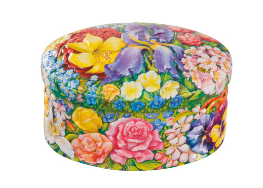 English Garden Flowers Tin (with Mini Chocolate Chip Shortbread)
